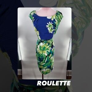 EUC Roulette Floral Sheath Dress